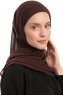 Sahar - Bruin One Piece Chiffon Hijab