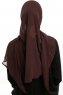 Sahar - Bruin One Piece Chiffon Hijab