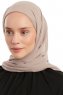 Sahar - Licht Taupe One Piece Chiffon Hijab