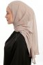 Sahar - Licht Taupe One Piece Chiffon Hijab