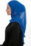 Sahar - Blauw One Piece Chiffon Hijab