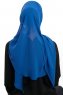 Sahar - Blauw One Piece Chiffon Hijab