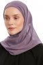 Sahar - Donkerpaars One Piece Chiffon Hijab