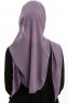 Sahar - Donkerpaars One Piece Chiffon Hijab