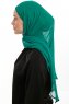 Sahar - Emerald One Piece Chiffon Hijab