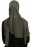 Sahar - Khaki One Piece Chiffon Hijab