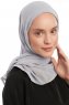 Sahar - Lichtgrijs One Piece Chiffon Hijab