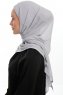 Sahar - Lichtgrijs One Piece Chiffon Hijab