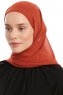 Sahar - Baksteenrood One Piece Chiffon Hijab