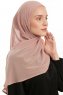Sahar - Licht Zalm One Piece Chiffon Hijab