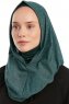Taliah - Donkergroen One Piece Hijab