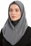 Taliah - Donker Grijs One Piece Hijab
