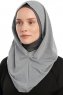 Taliah - Lichtgrijs One Piece Hijab