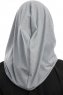 Taliah - Lichtgrijs One Piece Hijab