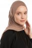 Vesile - Donker Taupe One-Piece Hijab