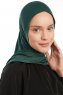 Vesile - Donkergroen One-Piece Hijab