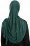 Vesile - Donkergroen One-Piece Hijab