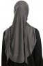 Vesile - Donker Grijs One-Piece Hijab