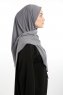 Nermin - Donker Grijs Sandy Scarfs Hijab