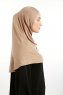 Feriha - Donker Taupe Viscose Turban Hijab