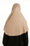 Feriha - Donker Taupe Viscose Turban Hijab