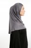 Feriha - Donker Grijs Viscose Turban Hijab