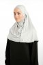 Feriha - Lichtgrijs Viscose Turban Hijab