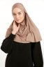 Feriha - Lichtbruin Viscose Turban Hijab