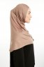 Feriha - Lichtbruin Viscose Turban Hijab