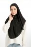 Bengi - Zwart Micro Krep Turban Hijab
