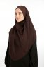 Bengi - Bruin Micro Krep Turban Hijab
