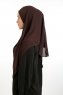Bengi - Bruin Micro Krep Turban Hijab