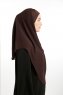 Bengi - Bruin Micro Krep Turban Hijab