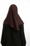 Bengi - Bruin Micro Krep Turban Hijab