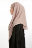Bengi - Donker Taupe Micro Krep Turban Hijab