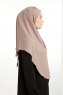 Bengi - Donker Taupe Micro Krep Turban Hijab