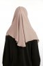 Bengi - Donker Taupe Micro Krep Turban Hijab