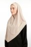 Bengi - Licht Taupe Micro Krep Turban Hijab