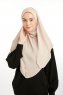 Bengi - Licht Taupe Micro Krep Turban Hijab
