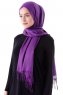 Demet - Donkerpaars Pashmina Hijab