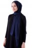 Hadise - Donker Marineblauw Chiffon Hijab