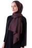 Hadise - Donker Bruin Chiffon Hijab