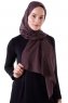 Hadise - Donker Bruin Chiffon Hijab