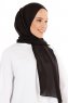 Esra - Zwart Chiffon Hijab