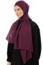 Esra - Donkerpaars Chiffon Hijab