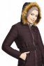 Yeliz - Purper Lange Jas Met Capuchon