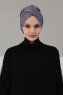 Amy - Grijs Katoen Turban - Ayse Turban