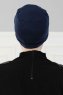 Stella - Marineblauw Katoen Turban