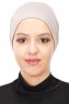 Stella - Taupe Katoen Turban
