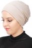 Stella - Taupe Katoen Turban